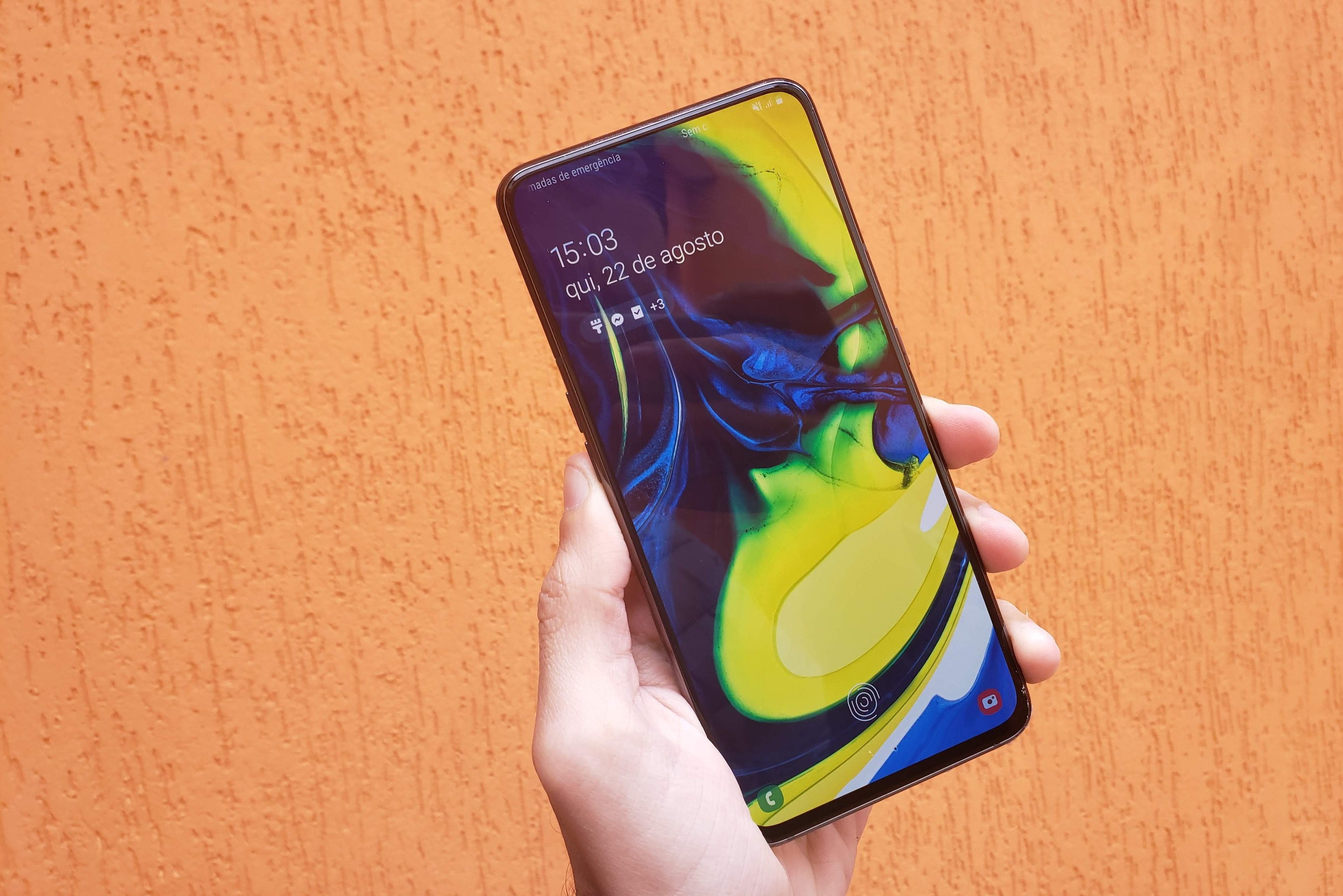 Review: Galaxy A80 tem câmera giratória e tela mais ampla do mercado