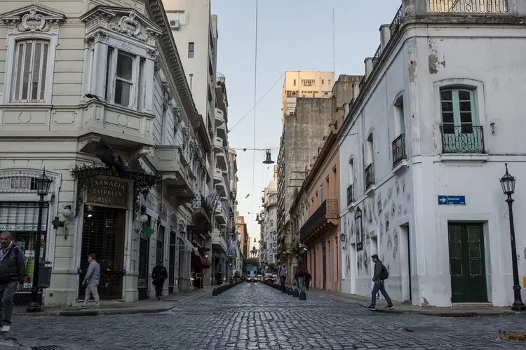 Buenos Aires: "A Argentina é uma gangorra que sobe e desce", disse Ruben Haleblian, vendedor de uma loja de eletrônicos na capital argentina (Sarah Pabst/Bloomberg)