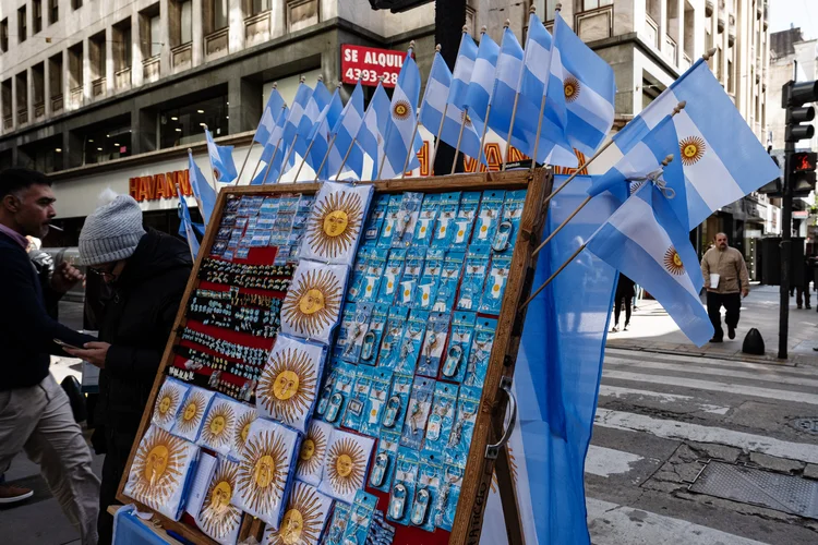 Eleições argentinas provocaram aumento de instabilidade no país (Erica Canepa/Bloomberg)