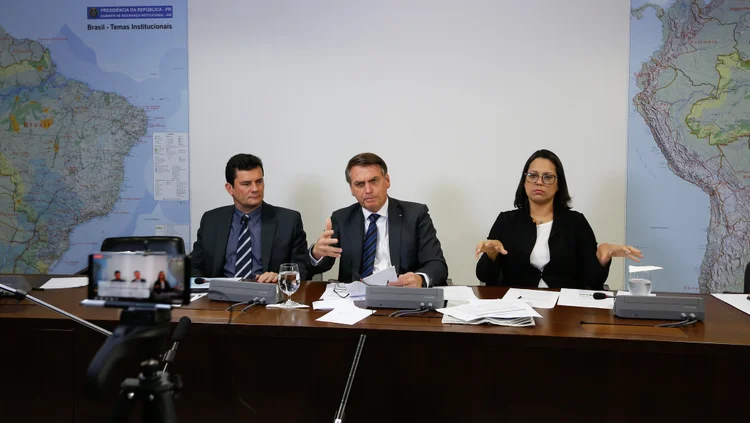Live: Bolsonaro abriu espaço para Sergio Moro em sua live semanal (Carolina Antunes/PR/Flickr)