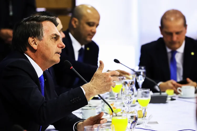 Bolsonaro: presidente afirmou que as falas de Macron ganharam força porque ele é de esquerda (Marcos Corrêa/PR/Flickr)