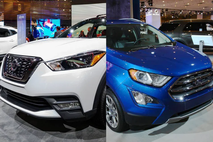 Batalha de carros: o Ford EcoSport e o Nissan Kicks estão entre os 10 SUVs mais emplacados no ano (Michael Brochstein/Volkan Furuncu/Getty Images)