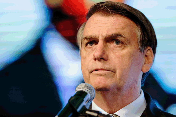 Jair Bolsonaro: presidente participou brevemente no período da manhã do Congresso Aço Brasil 2019 (Isac Nóbrega/PR/Flickr)