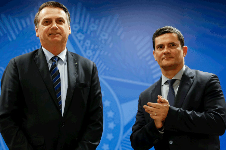 Bolsonaro-Moro: presidente recebeu processo sobre abuso de autoridade para decidir sobre sanção (Carolina Antunes/PR/Flickr)