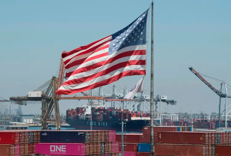 Guerra Comercial: Tensão entre EUA e China pode impactar a economia americana (Delphine TOUITOU/AFP)