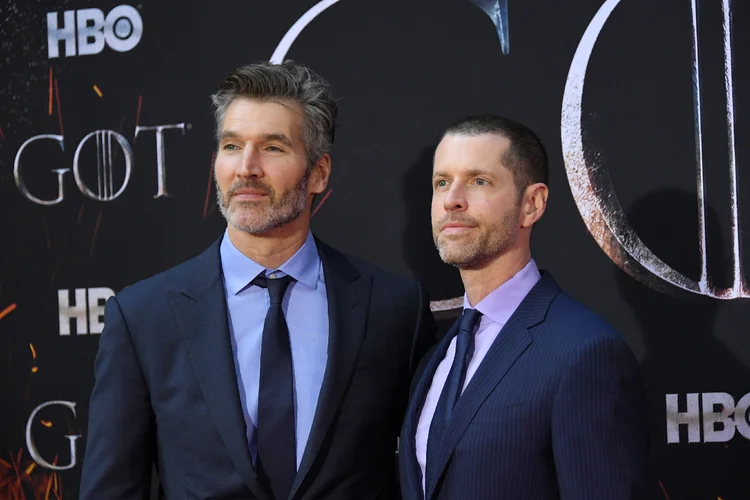 Benioff e Weiss: produtores encerraram a oitava e última temporada de "Game of Thrones" neste ano (Mike Coppola/Getty Images)