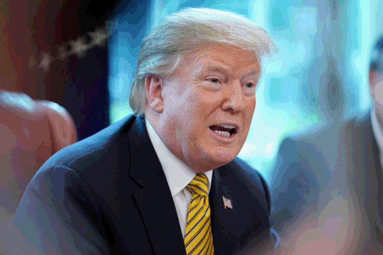 Trump: "Estamos muito longe de uma recessão", afirmou o presidente (Chip Somodevilla/Getty Images)
