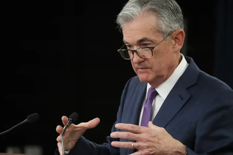 Jerome Powell, presidente do Fed, sinalizou diminuição no ritmo de alta da taxa de juros (Mark Wilson/Getty Images)