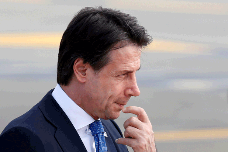 Giuseppe Conte: primeiro-ministro italiano renunciou (Regis Duvignau/Reuters)