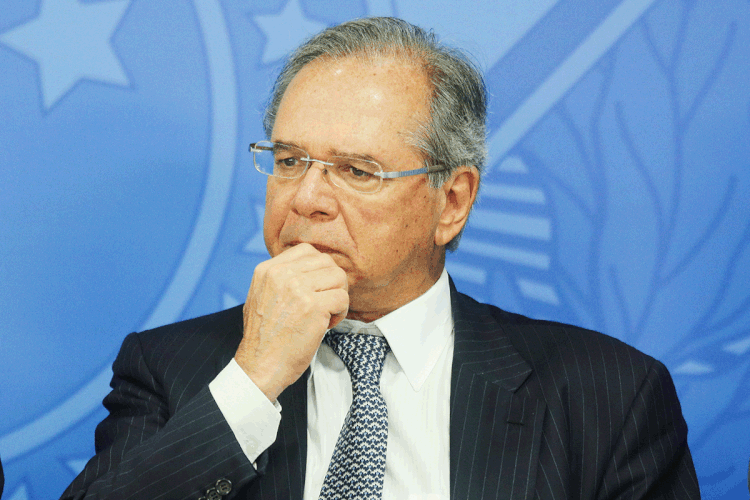 Guedes: ministro afirmou que o futuro do Brasil depende de investimentos (Andre Coelho/Bloomberg)