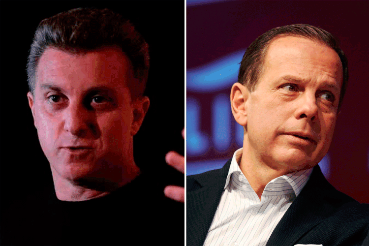 Luciano Huck e João Doria: o centro espremido (Leonardo Benassatto/Amanda Perobelli/Reuters)