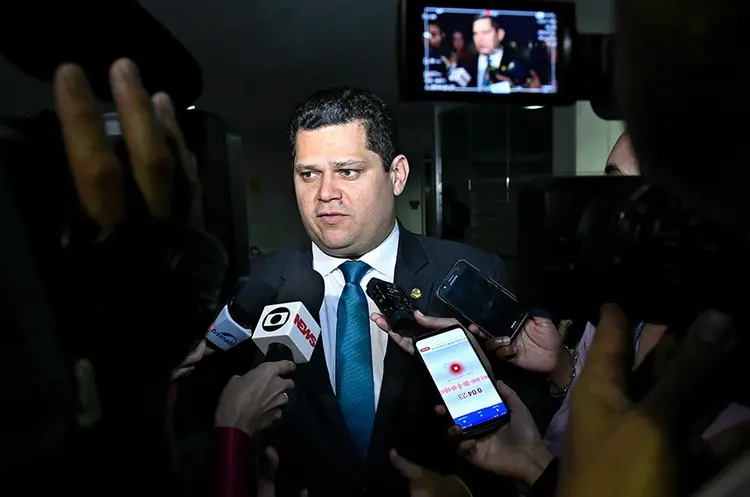 Alcolumbre: presidente do Senado teve reunião com o ministro Paulo Guedes (Roque de Sá/Agência Senado)