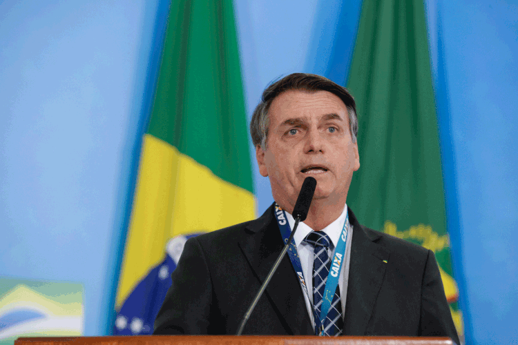 Bolsonaro: desde ontem, o presidente vem usando o discurso de ameaça à soberania (Isac Nóbrega/PR/Flickr)