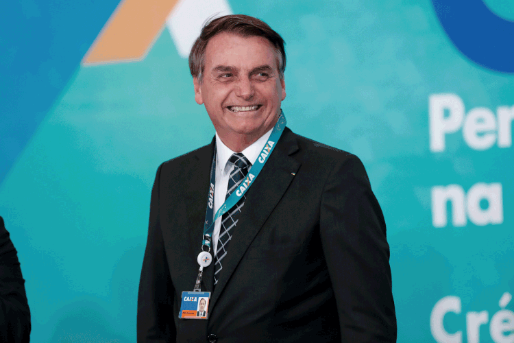 Jair Bolsonaro: presidente participou da cerimônia de lançamento do IPCA para crédito imobiliário (Alan Santos/PR/Flickr)