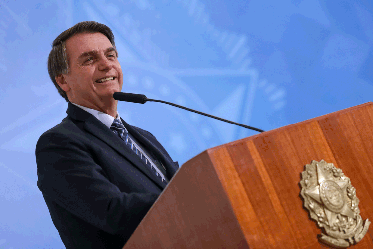 Jair Bolsonaro: presidente também falou sobre lei do abuso de autoridade e o ministro Sergio Moro (Marcos Corrêa/PR/Flickr)