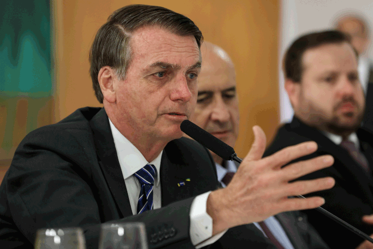 Jair Bolsonaro: presidente questionou bloqueio de verba da Alemanha para projetos de preservação ambiental (Marcos Corrêa/PR/Flickr)