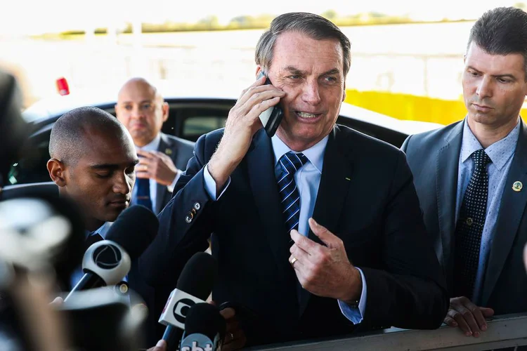 Bolsonaro: "Estou chateado porque ele (Mello) foi para o lado pessoal" (Antonio Cruz/Agência Brasil)