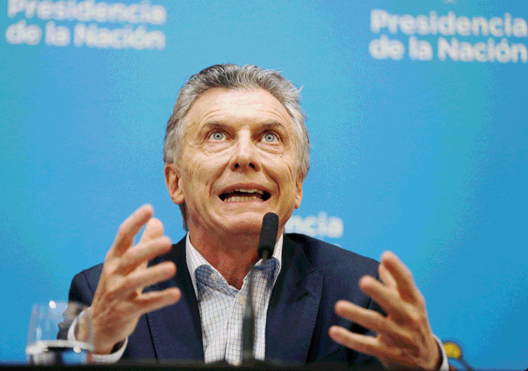 Macri: “Minha única prioridade é cuidar dos argentinos e lhes levar alívio”, afirmou o presidente (Mario De Fina/Getty Images)