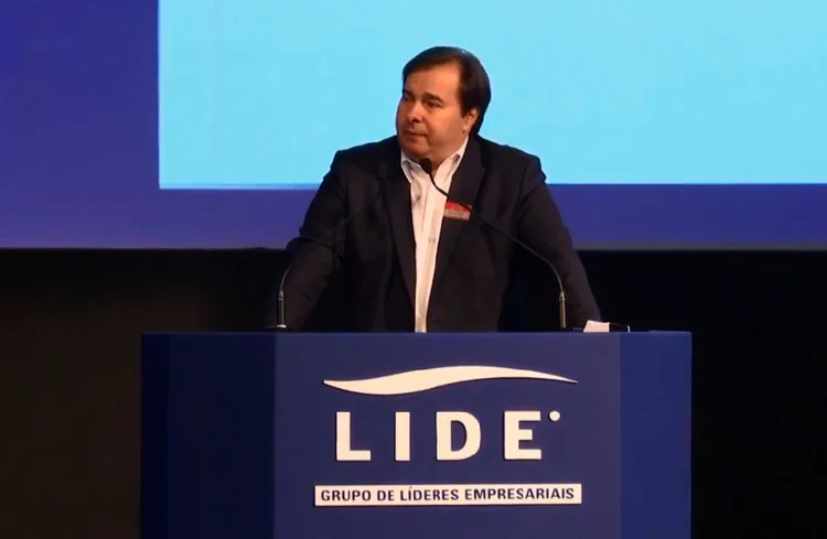 Rodrigo Maia: presidente da Câmara dos Deputados participou de evento do Lide (Facebook/Reprodução)