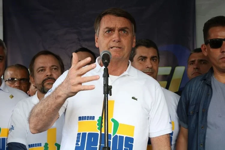 Jair Bolsonaro: presidente participou do evento evangélico "Marcha para Jesus" (Rovena Rosa/Agência Brasil)