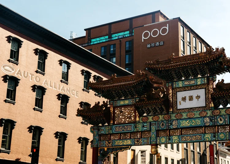 The Pod hotel, em Washington, nos Estados Unidos (Justin T. Gellerson/The New York Times)