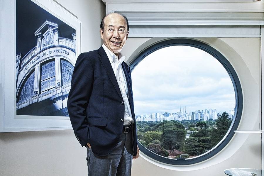 Yasuhito Hirota, no hotel Unique, em São Paulo: em busca de expandir as vendas da marca em países como China e Brasil (Germano Lüders/Getty Images)