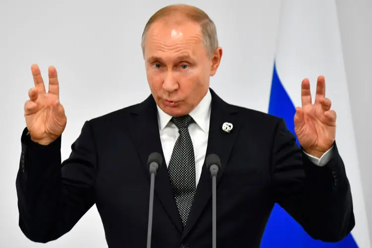 Vladimir Putin: Presidente russo divulga comunicado em que se mostra preocupado com fim do tratado de desarmamento nuclear pelos EUA (Arquivo/AFP)