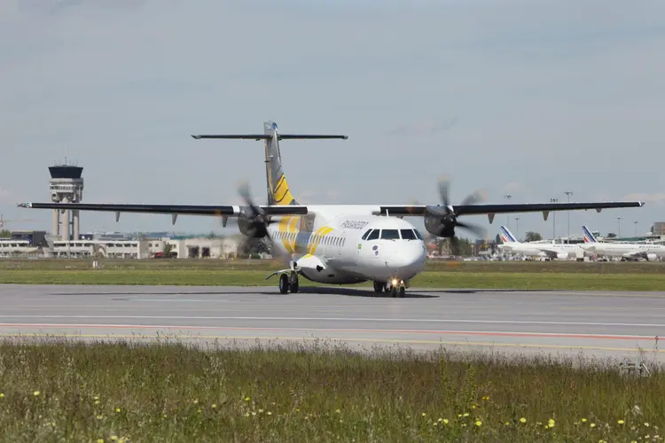 Avião ATR 72-600 Air Lease da Passaredo (Passaredo/Divulgação)