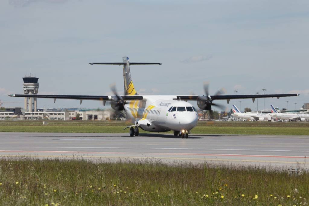 Avião ATR 72-600 Air Lease da Passaredo (Passaredo/Divulgação)