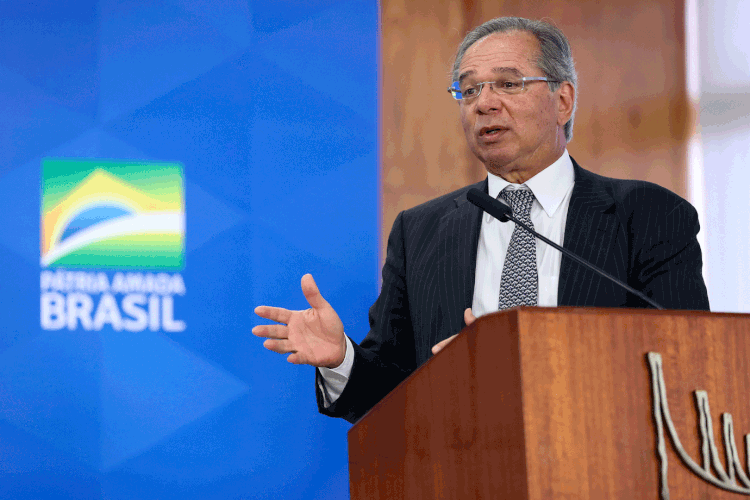 Paulo Guedes: ministro deve destacar as medidas do governo para gerar confiança no longo prazo e também para impulsionar a economia no curto prazo (Marcos Corrêa/PR/Flickr)