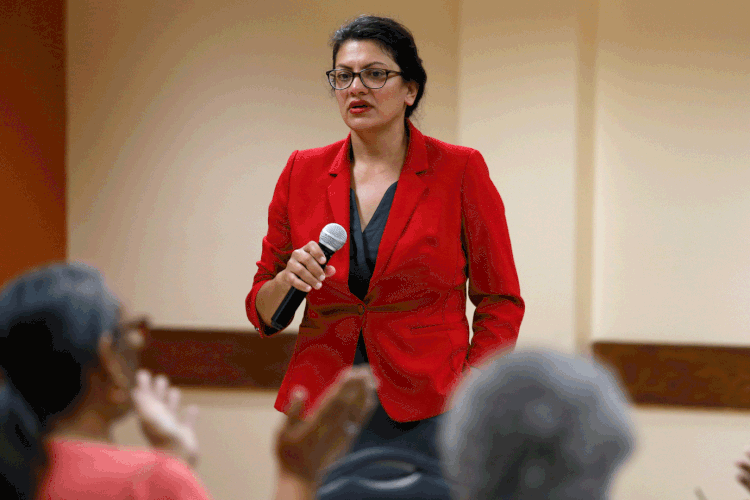 Rashida Tlaib: deputada foi proibida pelo governo israelense de entrar no país (Rebecca Cook/Reuters)