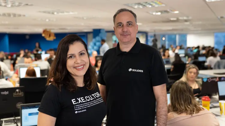Mônica Hauck e Alessandro Garcia, da Solides: startup mineira atende três mil pequenas e médias empresas (Solides/Divulgação)