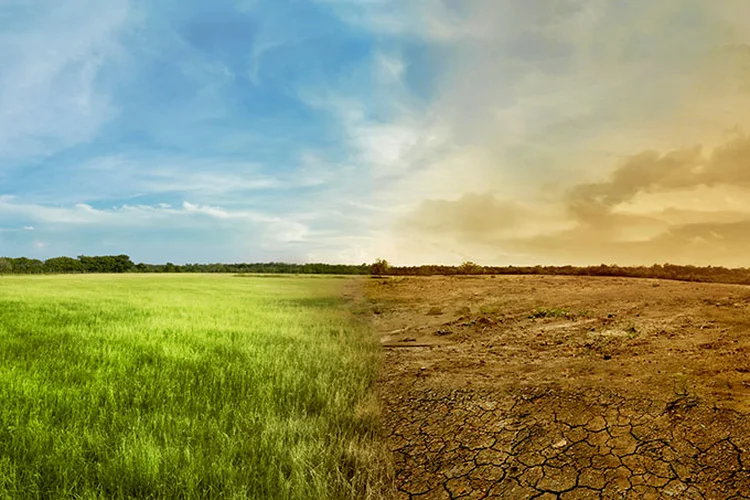 Terra em transe: mudanças no clima e no uso do solo ameaçam civilização. (Leolintang/Getty Images)