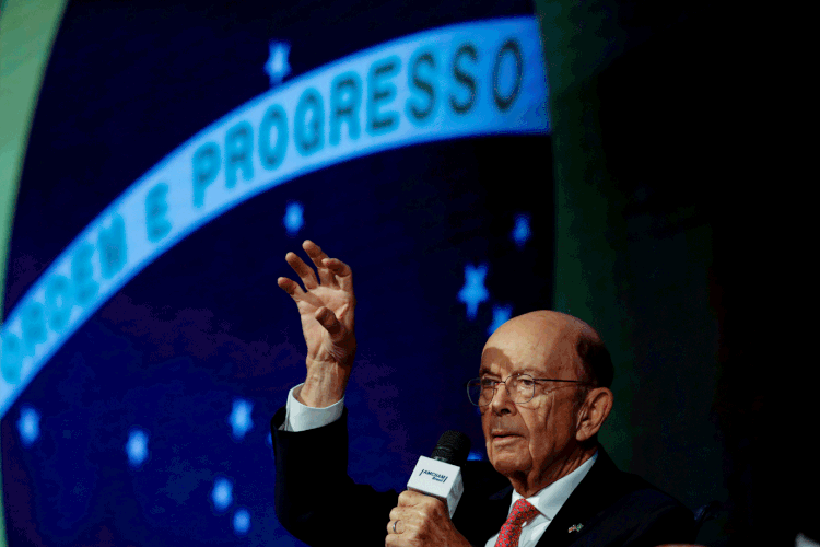 Wilbur Ross: secretário de comércio americano esteve no Brasil (Marcelo Chello/Reuters)