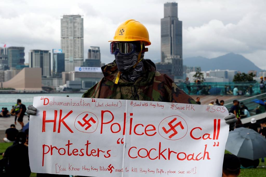 Manifestação em Hong Kong (Reuters/Kai Pfaffenbach)