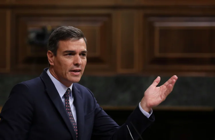 Pedro Sánchez: primeiro-ministro espanhol tenta coalizão para se manter no governo (Sergio Perez/Reuters)