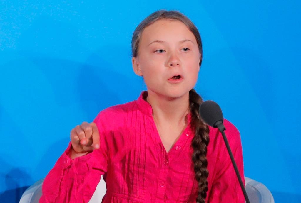 Greta Thunberg: jovem ativista está enfrentando e silenciando líderes globais sobre crise climática (Lucas Jackson/Reuters)