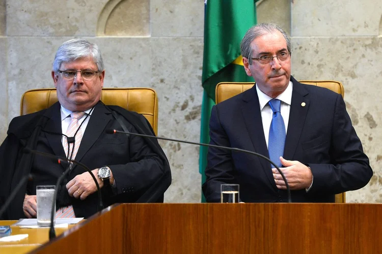 Eduardo Cunha: preso em Bangu, ex-deputado afirmou que é vítima de perseguição de Janot (José Cruz/Agência Brasil)