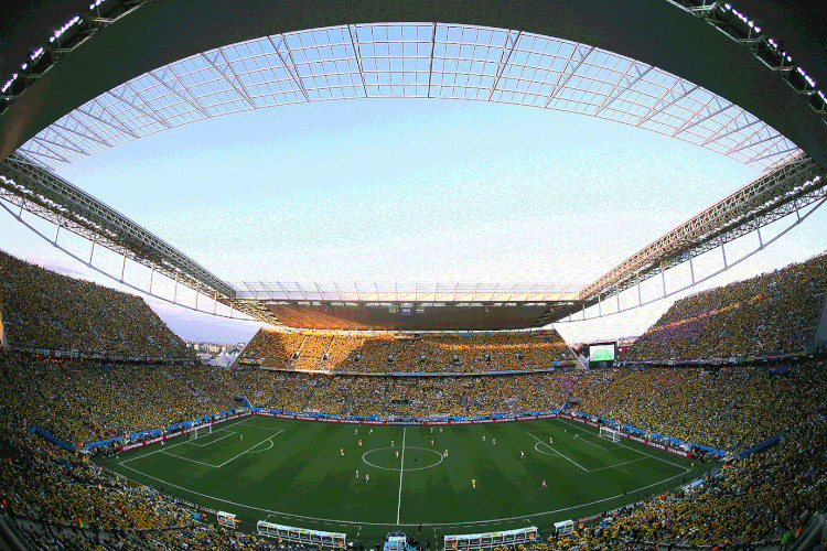 Arena Corinthians: Caixa emprestou inicialmente R$ 400 milhões ao Corinthians para a construção do estádio (Kevin C. Cox / Equipe/Getty Images)