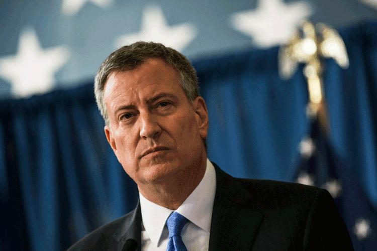 Eleições americanas: Bill de Blasio teve dificuldade para ganhar projeção nacional (Andrew Burton / Equipa/Getty Images)