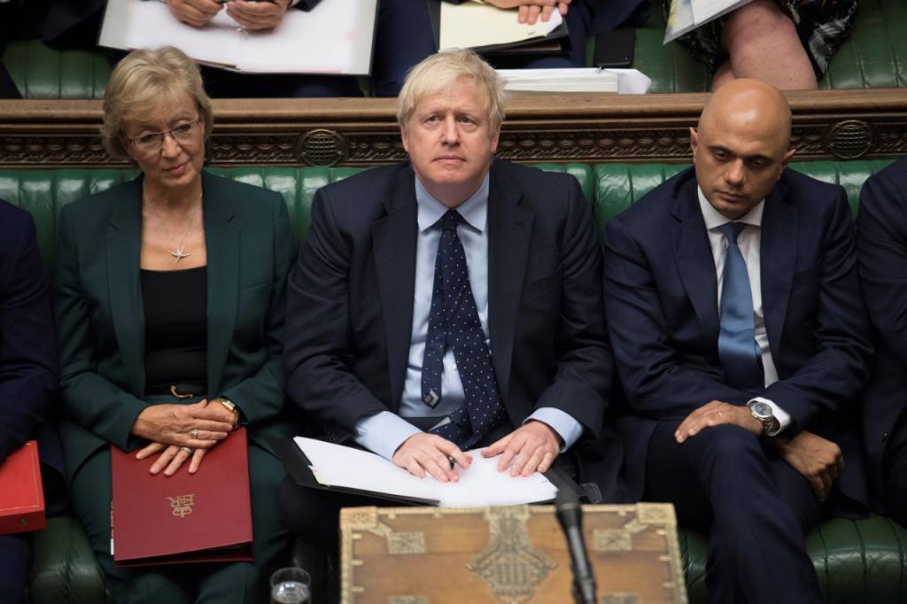 Boris Jonhson: em pé de guerra com o Parlamento (UK Parliament/Jessica Taylor/Handout/Reuters)