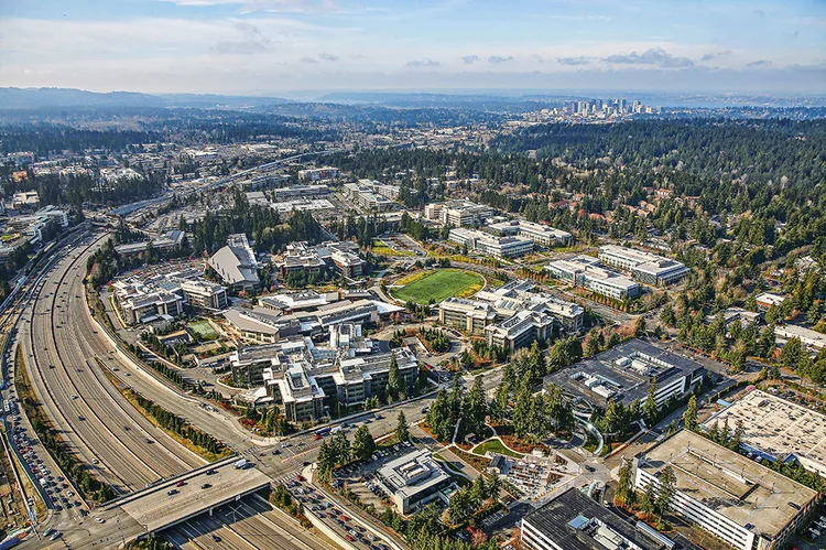 Sede da Microsoft, em Redmond, nos Estados Unidos: investimento bilionário da empresa em inteligência artificial | Lindsey Wasson/Reuters