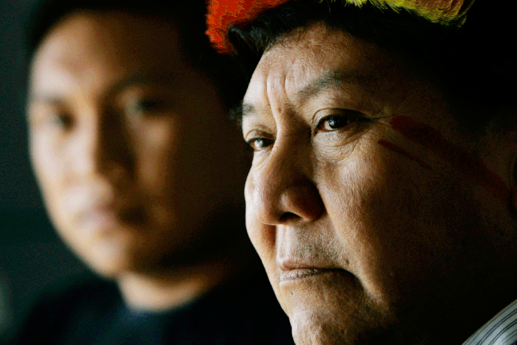 Davi Kopenawa: indígena brasileiro foi um dos ganhadores do prêmio Right Livelihood Award de 2019 (Luke MacGregor/Reuters)