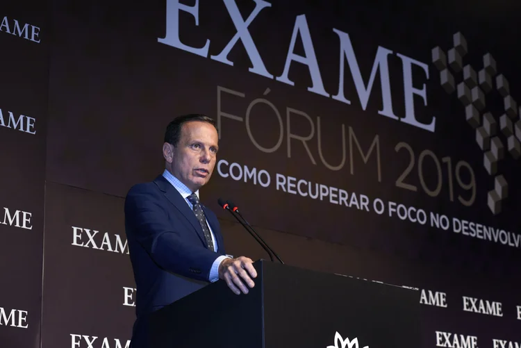 João Doria, governador de São Paulo, no EXAME Fórum (Germano Luders/Exame)