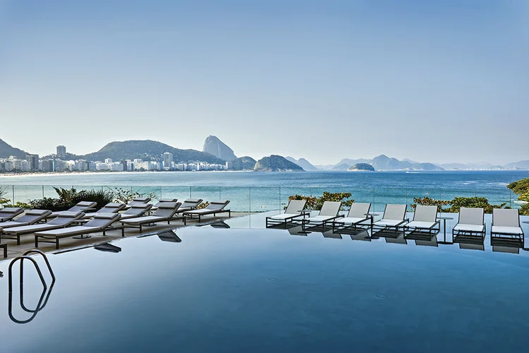 Fairmont Copacabana: Inaugurado em 5 de agosto, ocupa o prédio que já foi do Sofitel e do Rio Palace (Rômulo Fialdini / Fairmont/Divulgação)