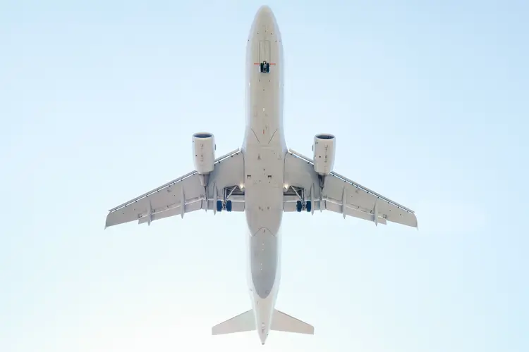 Avião: nos últimos quatro meses, quatro aeronaves chegaram dos Estados trazendo imigrantes deportados (Roman Becker / EyeEm/Getty Images)
