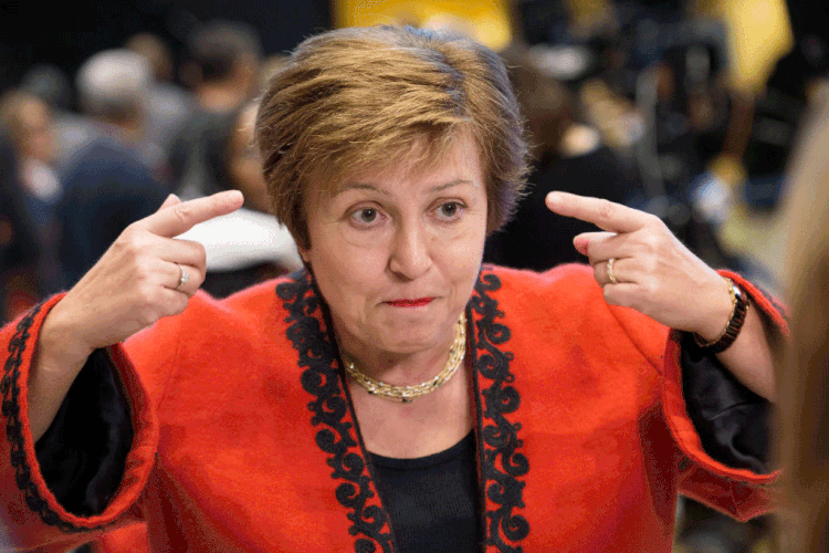 Kristalina Georgieva, nova diretora do fundo: FMI já destinou US$ 44 bilhões ao país e próxima parcela é de US$ 5,4 bilhões (Mateusz Wlodarczyk/NurPhoto/Getty Images)