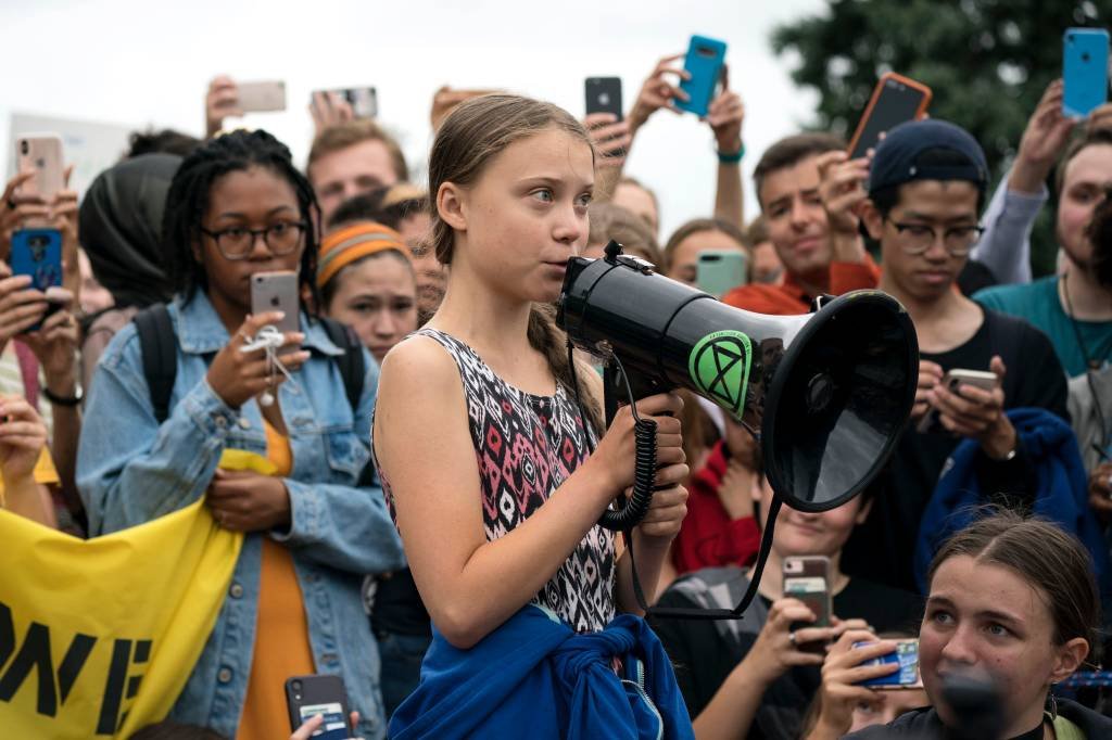 Greta Thunberg no Congresso dos EUA: "Quero que vocês se unam à ciência"