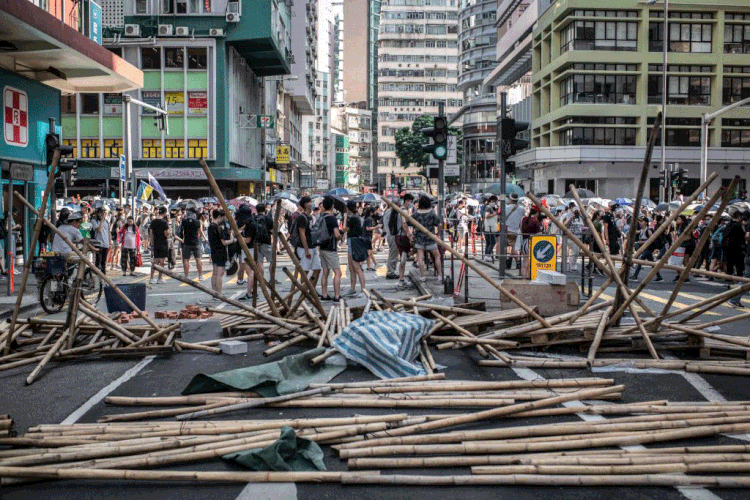 Protestos em Hong Kong: manifestantes temem aumento no controle de Pequim sobre Hong Kong (Ivan Abreu/SOPA Images/LightRocket/Getty Images)