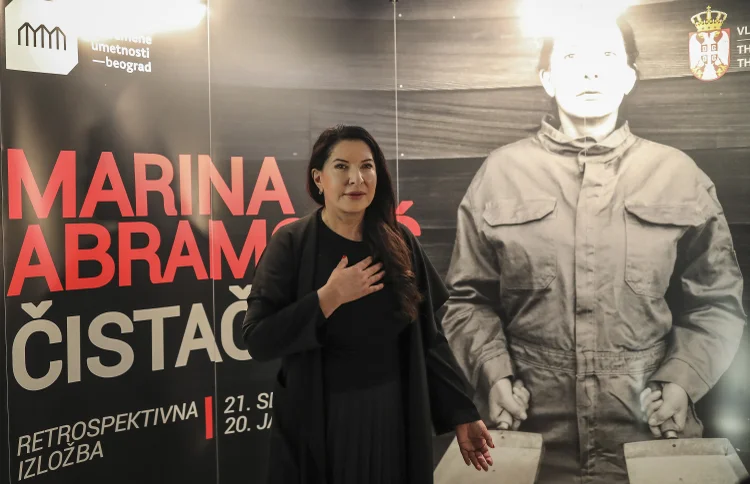 Marina Abramovic: "The Cleaner é, , o título da exposição que foi inaugurada em 2017, na Suécia, e chega ao fim em Belgrado, após passar por Dinamarca, Noruega, Alemanha, Polônia e Itália (Srdjan Stevanovic/Getty Images)